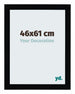 Mura MDF Bilderrahmen 46x61cm Schwarz Hochglanz Vorne Messe | Yourdecoration.de