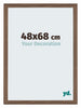 Mura MDF Bilderrahmen 48x68cm Nussbaum Dunkel Vorne Messe | Yourdecoration.de