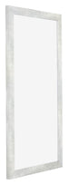 Mura MDF Bilderrahmen 50x100cm Silberglanz Vintage Vorne Schrag | Yourdecoration.de