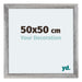 Mura MDF Bilderrahmen 50x50cm Grau Gewischt Vorne Messe | Yourdecoration.de