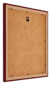 Mura MDF Bilderrahmen 50x50cm Weinrot Gewischt Rucksteite Schrag | Yourdecoration.de