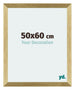 Mura MDF Bilderrahmen 50x60cm Gold Glanz Vorne Messe | Yourdecoration.de