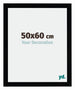 Mura MDF Bilderrahmen 50x60cm Schwarz Hochglanz Vorne Messe | Yourdecoration.de