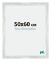 Mura MDF Bilderrahmen 50x60cm Silberglanz Vintage Vorne Messe | Yourdecoration.de