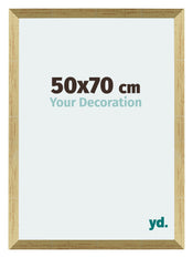 Mura MDF Bilderrahmen 50x70cm Gold Glanz Vorne Messe | Yourdecoration.de
