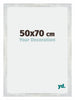 Mura MDF Bilderrahmen 50x70cm Silberglanz Vintage Vorne Messe | Yourdecoration.de