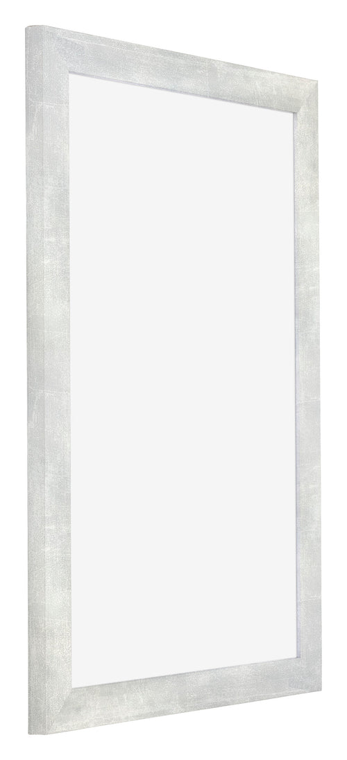 Mura MDF Bilderrahmen 50x75cm Silberglanz Vintage Vorne Schrag | Yourdecoration.de
