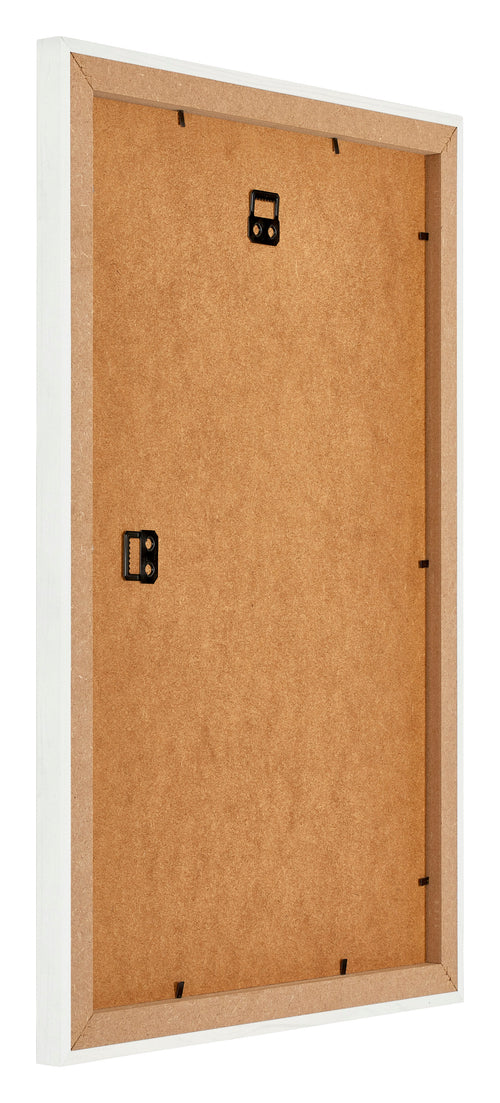 Mura MDF Bilderrahmen 50x75cm Weiss Gewischt R��ckseite Schr��g | Yourdecoration.de