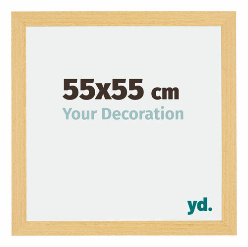 Mura MDF Bilderrahmen 55x55cm Buche Dekor Vorne Messe | Yourdecoration.de
