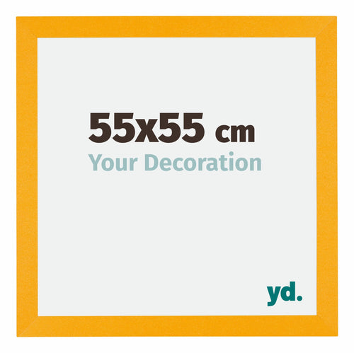 Mura MDF Bilderrahmen 55x55cm Gelb Vorne Messe | Yourdecoration.de