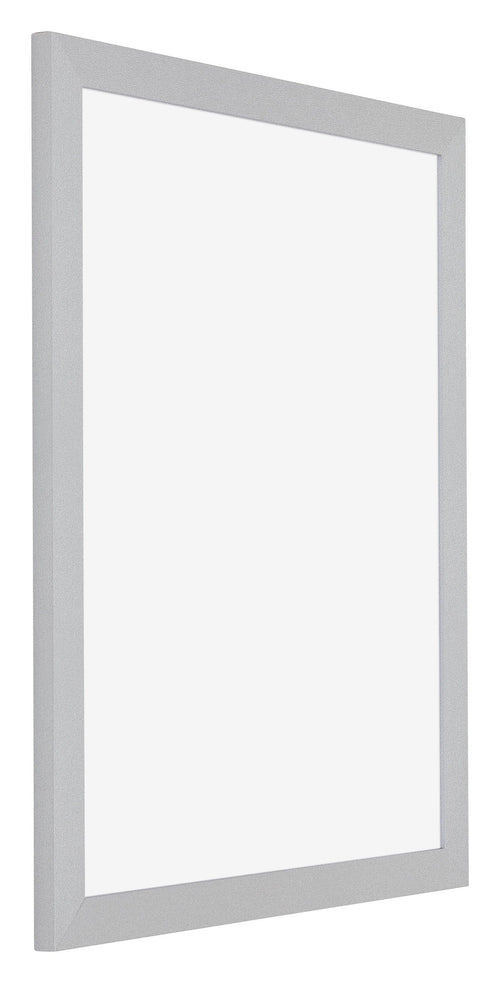Mura MDF Bilderrahmen 55x65cm Silber Matt Vorne Schrag | Yourdecoration.de