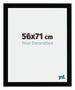 Mura MDF Bilderrahmen 56x71cm Schwarz Hochglanz Vorne Messe | Yourdecoration.de