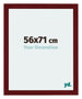 Mura MDF Bilderrahmen 56x71cm Weinrot Gewischt Vorne Messe | Yourdecoration.de