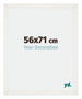 Mura MDF Bilderrahmen 56x71cm Weiss Gewischt Vorne Messe | Yourdecoration.de