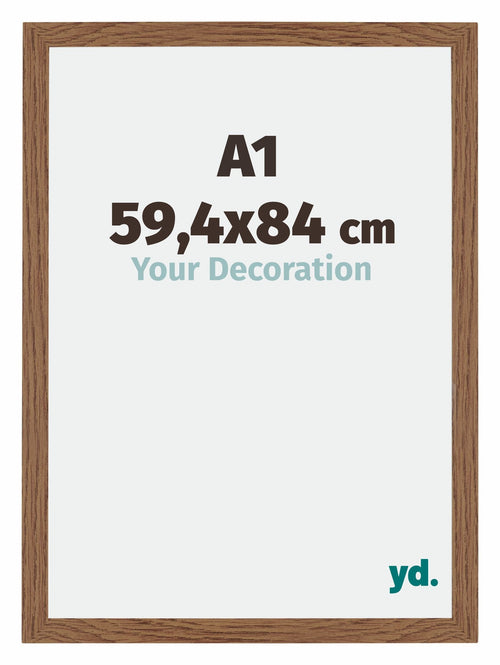 Mura MDF Bilderrahmen 59 4x84cm A1 Eiken Rustiek Vorne Messe | Yourdecoration.de