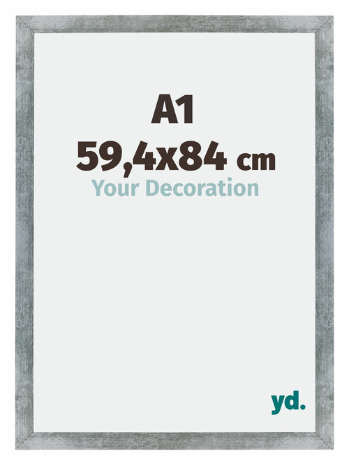 Mura MDF Bilderrahmen 59 4x84cm A1 Eisen Gewischt Vorne Messe | Yourdecoration.de
