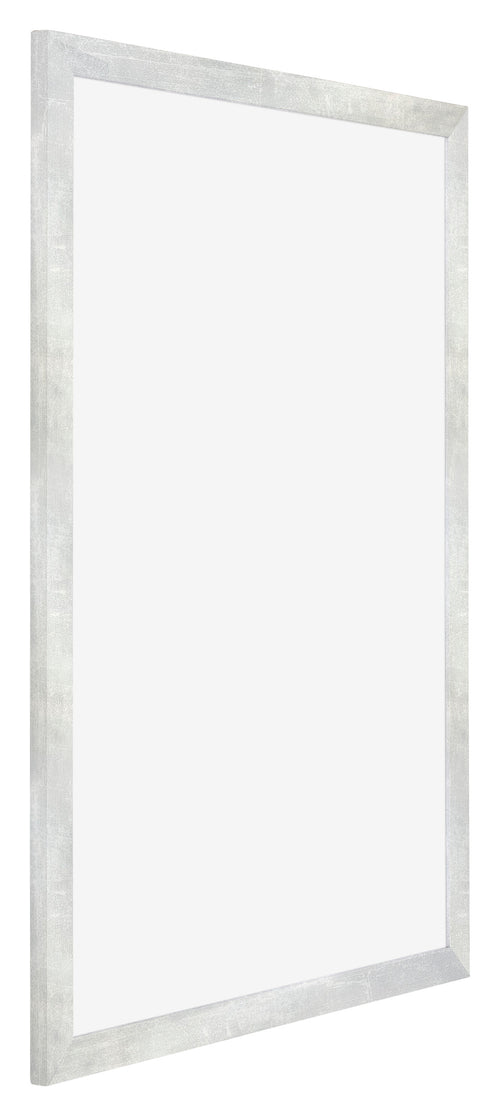 Mura MDF Bilderrahmen 59x84cm Silberglanz Vintage Vorne Schrag | Yourdecoration.de