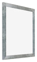 Mura MDF Bilderrahmen 60x60cm Eisen Gewischt Vorne Schrag | Yourdecoration.de