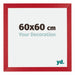 Mura MDF Bilderrahmen 60x60cm Rot Vorne Messe | Yourdecoration.de