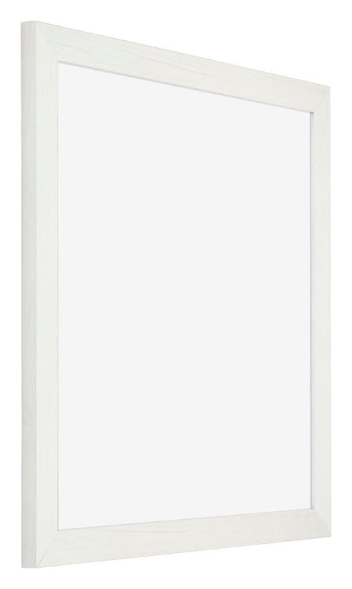 Mura MDF Bilderrahmen 60x60cm Weiss Gewischt Vorne Schräg | Yourdecoration.de