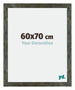 Mura MDF Bilderrahmen 60x70cm Blau Gold Meliert Vorne Messe | Yourdecoration.de