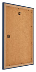 Mura MDF Bilderrahmen 60x70cm Dunkelblau Gewischt Rucksteite Schrag | Yourdecoration.de