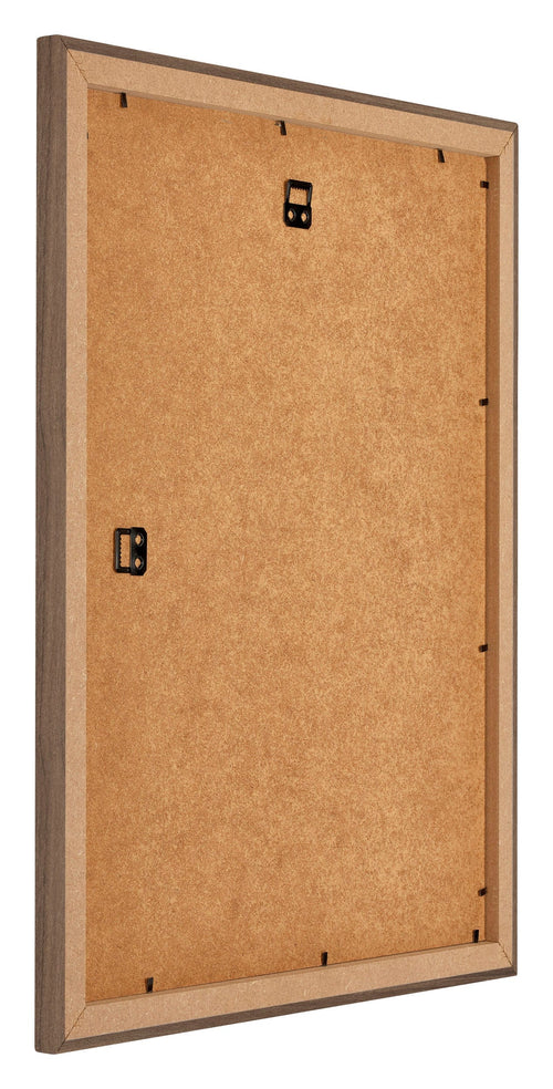 Mura MDF Bilderrahmen 60x70cm Nussbaum Dunkel Rucksteite Schrag | Yourdecoration.de