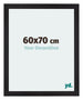 Mura MDF Bilderrahmen 60x70cm Schwarz Gemasert Vorne Messe | Yourdecoration.de