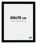 Mura MDF Bilderrahmen 60x70cm Schwarz Hochglanz Vorne Messe | Yourdecoration.de
