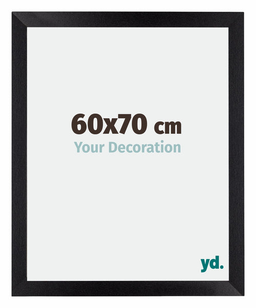 Mura MDF Bilderrahmen 60x70cm Schwarz Matt Vorne Messe | Yourdecoration.de