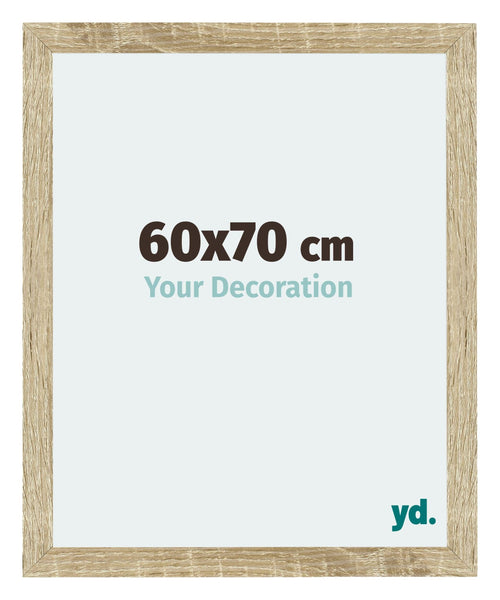 Mura MDF Bilderrahmen 60x70cm Sonoma Eiche Vorne Messe | Yourdecoration.de