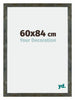 Mura MDF Bilderrahmen 60x84cm Blau Gold Meliert Vorne Messe | Yourdecoration.de