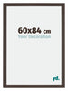 Mura MDF Bilderrahmen 60x84cm Eiche Dunkel Vorne Messe | Yourdecoration.de