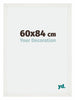 Mura MDF Bilderrahmen 60x84cm Weiss Gewischt Vorne Messe | Yourdecoration.de