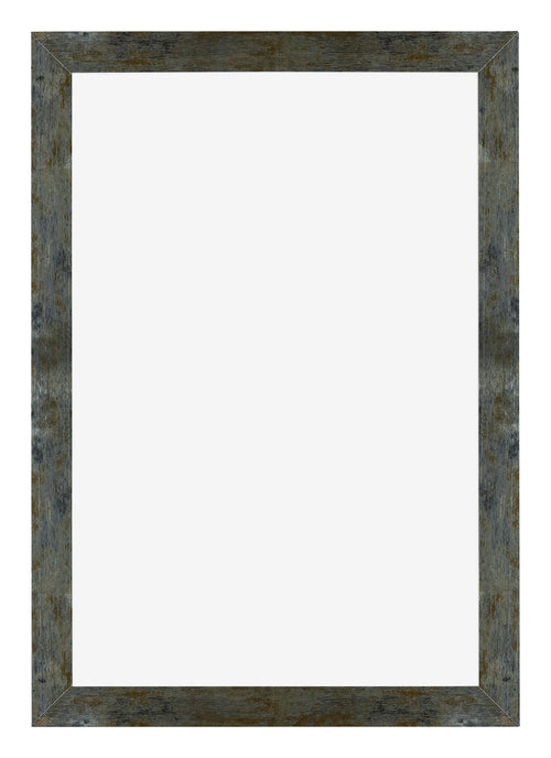 Mura MDF Bilderrahmen 60x85cm Blau Gold Meliert Vorne | Yourdecoration.de