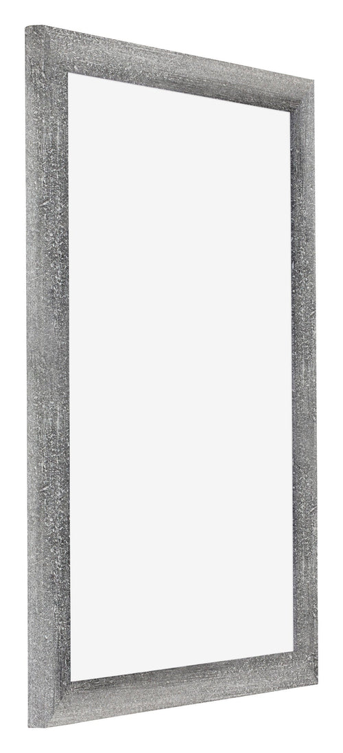 Mura MDF Bilderrahmen 60x90cm Grau Gewischt Vorne Schrag | Yourdecoration.de