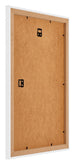 Mura MDF Bilderrahmen 60x90cm Weiss Hochglanz Rückseite Schräg | Yourdecoration.de