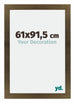 Mura MDF Bilderrahmen 61x91 5cm Bronze Dekor Vorne Messe | Yourdecoration.de