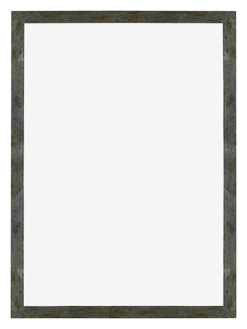 Mura MDF Bilderrahmen 67x98cm Blau Gold Meliert Vorne | Yourdecoration.de