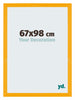 Mura MDF Bilderrahmen 67x98cm Gelb Vorne Messe | Yourdecoration.de