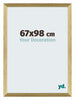 Mura MDF Bilderrahmen 67x98cm Goldglanz Vorne Messe | Yourdecoration.de