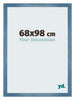 Mura MDF Bilderrahmen 68x98cm Hellblau Gewischt Vorne Messe | Yourdecoration.de