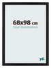 Mura MDF Bilderrahmen 68x98cm Schwarz Matt Vorne Messe | Yourdecoration.de