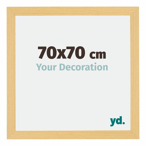 Mura MDF Bilderrahmen 70x70cm Buche Dekor Vorne Messe | Yourdecoration.de