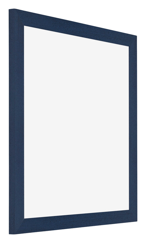 Mura MDF Bilderrahmen 70x70cm Dunkelblau Gewischt Vorne Schrag | Yourdecoration.de