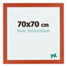 Mura MDF Bilderrahmen 70x70cm Orange Vorne Messe | Yourdecoration.de