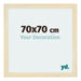 Mura MDF Bilderrahmen 70x70cm Sand Gewischt Vorne Messe | Yourdecoration.de