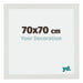 Mura MDF Bilderrahmen 70x70cm Weiss Matt Vorne Messe | Yourdecoration.de