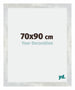 Mura MDF Bilderrahmen 70x90cm Silberglanz Vintage Vorne Messe | Yourdecoration.de