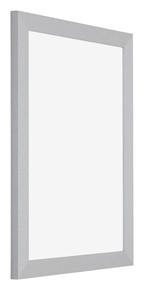 Mura MDF Bilderrahmen 75x100cm Silber Matt Vorne Schrag | Yourdecoration.de